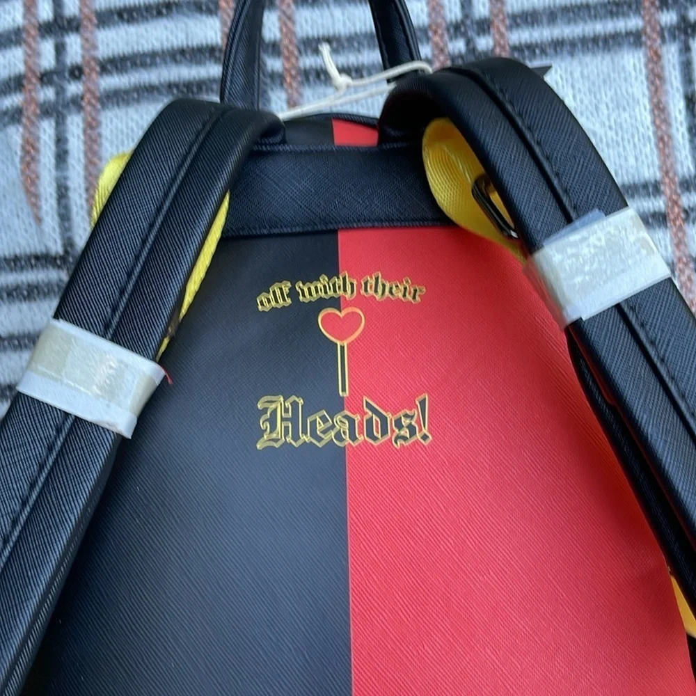 NWT Alice in Wonderland Queen of Hearts Loungefly Disney Backpack
